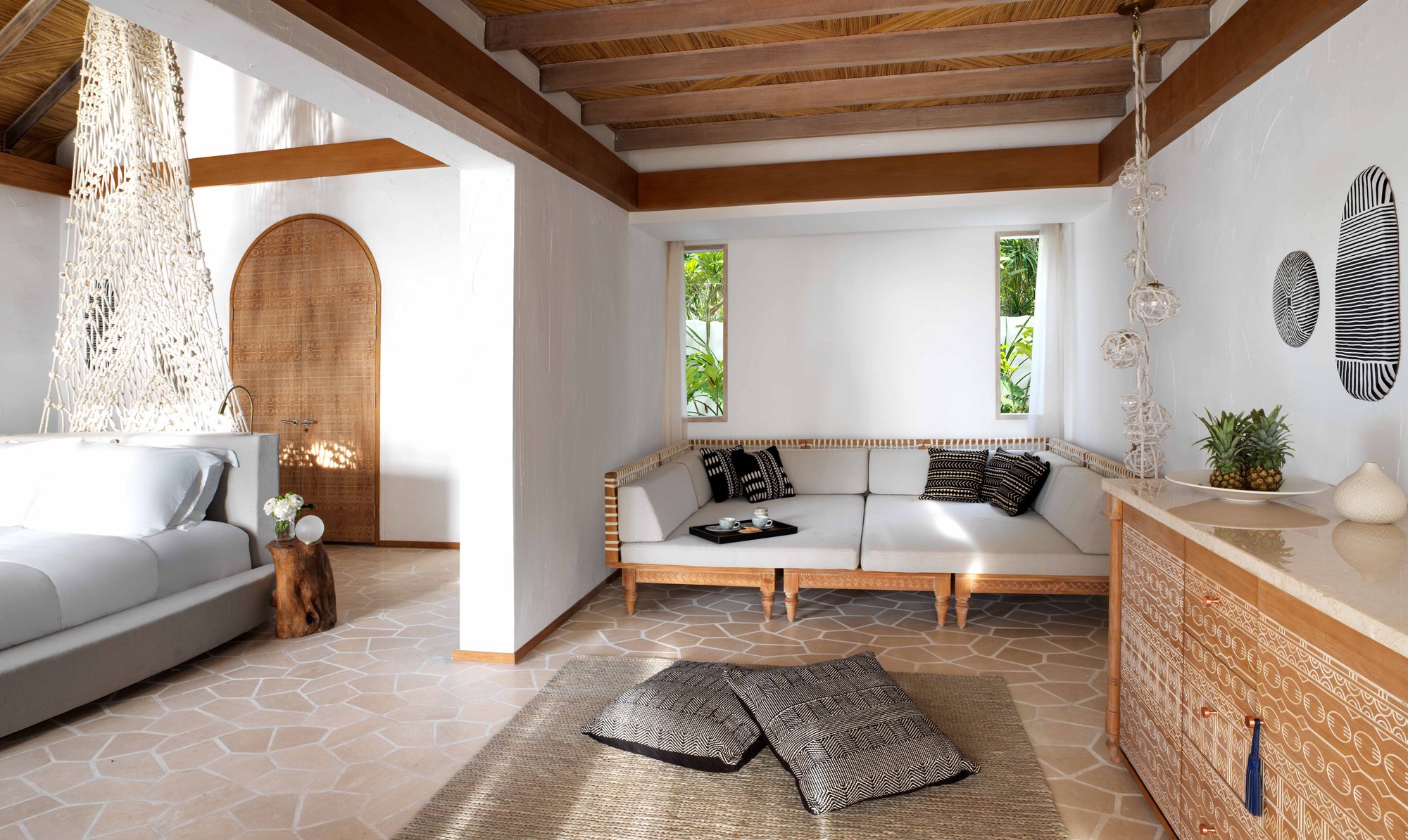 Beach villa living room