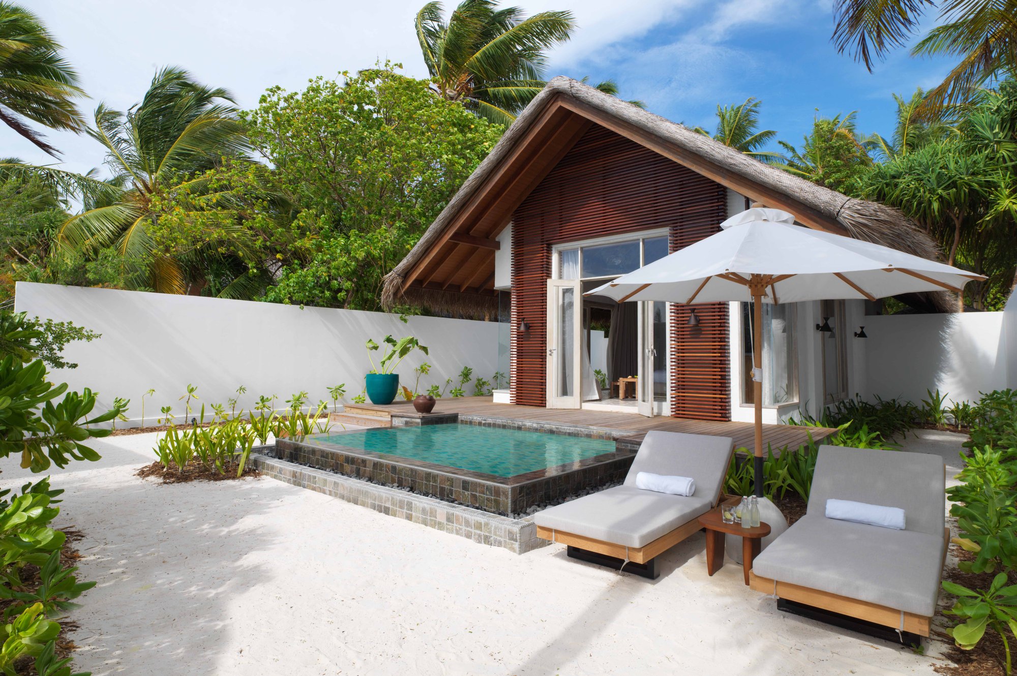 Beach villa exterior