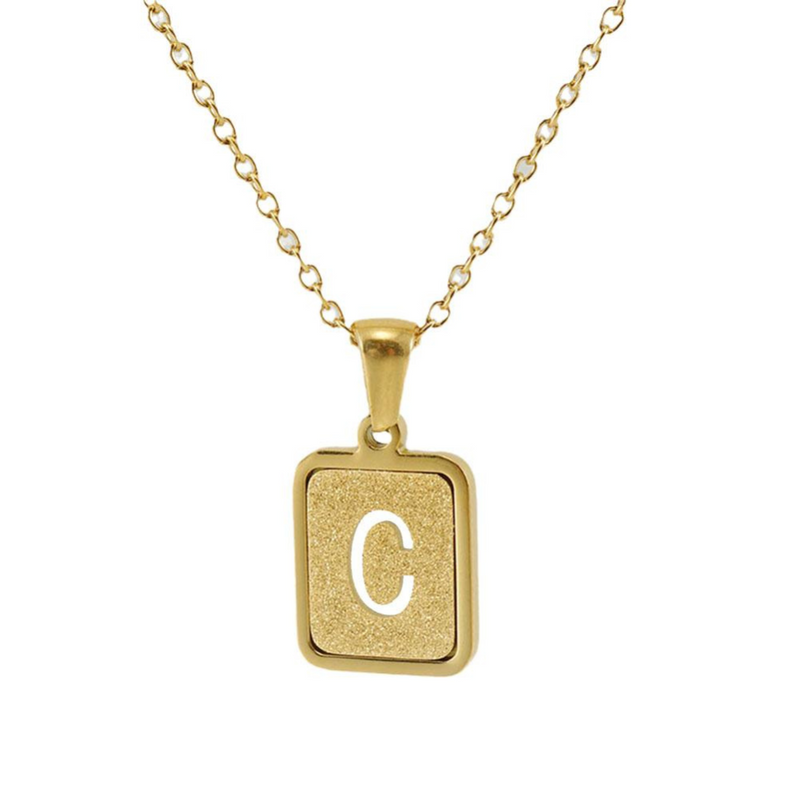 Gold letter necklace | Willow