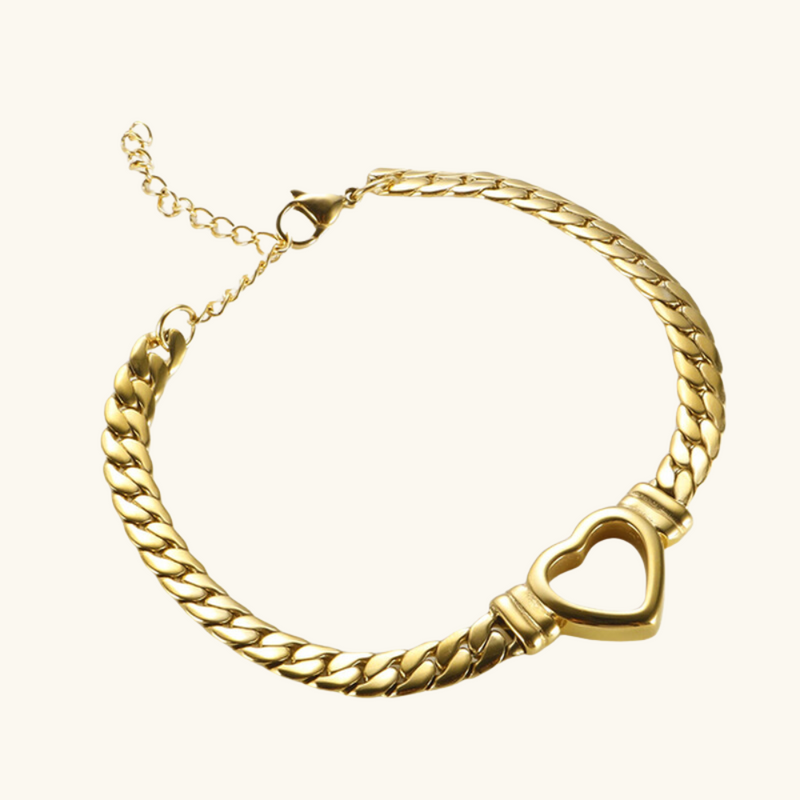 Gold Heart Bracelet | Beatrice