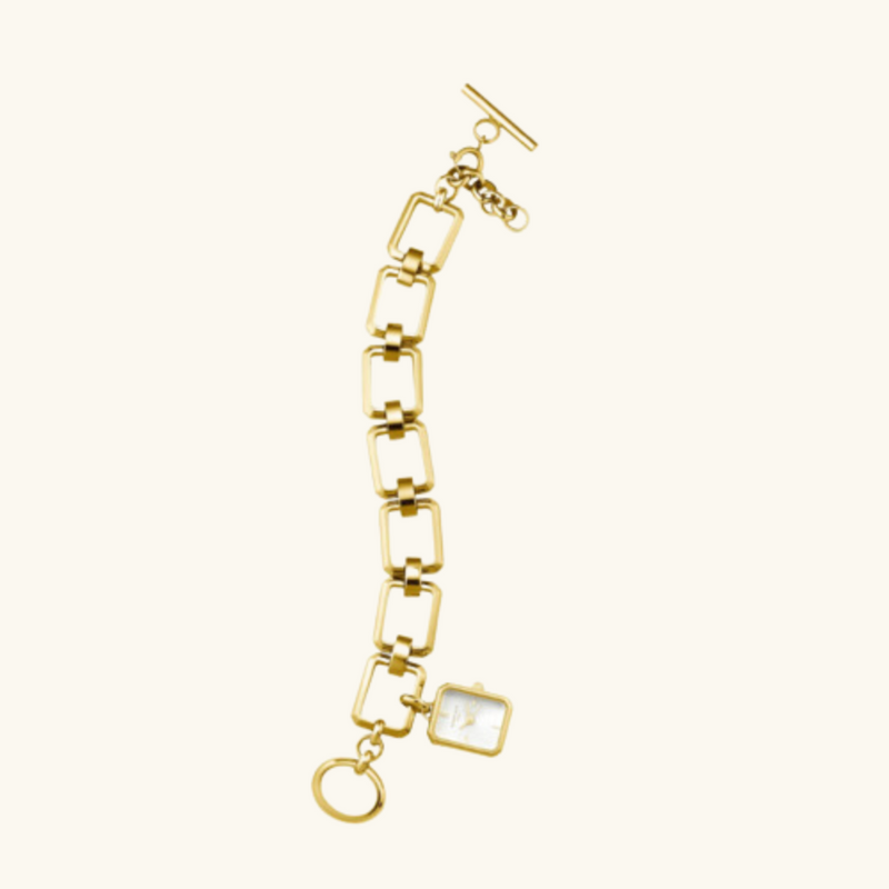 Gold link watch | Simone