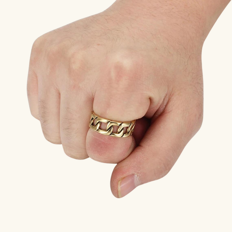 Gold Link Ring | Johnny